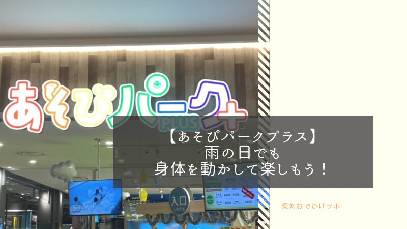 【あそびパークPLUS】ららぽーと愛知東郷店。雨の日のおでかけならココ！ 